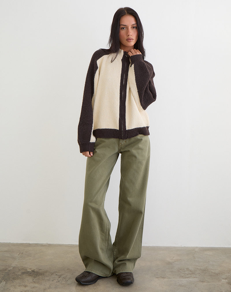 ASRAR-JUMPER-KNIT-CREAM-5033-BROWN-5024-0303
