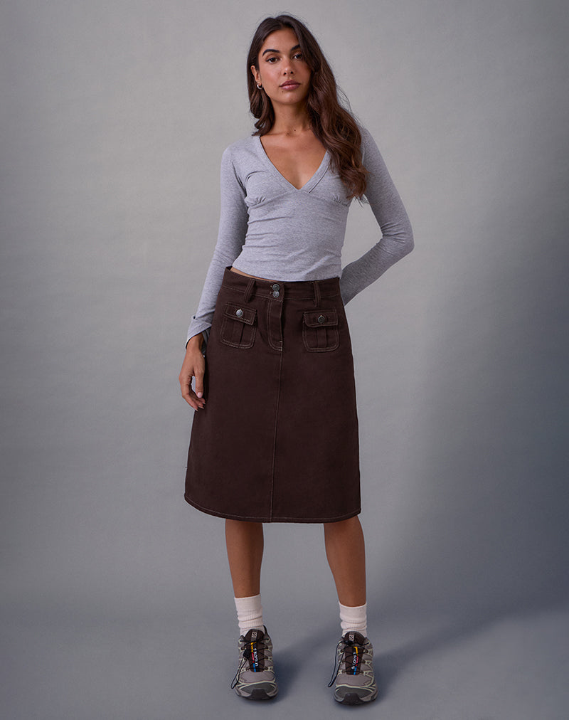ASTOR-SKIRT-PEACH-TWILL-BROWN-4006