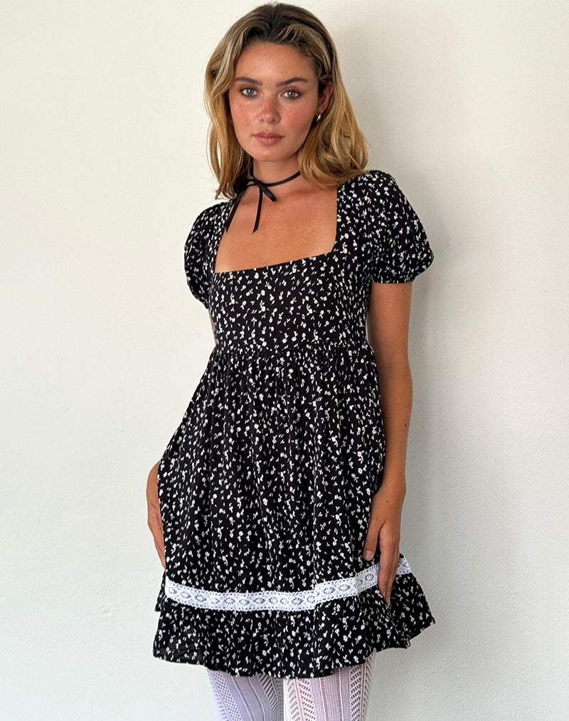 BELING-TEA-DRESS-DITSY-ROMANCE-BLACK-_24