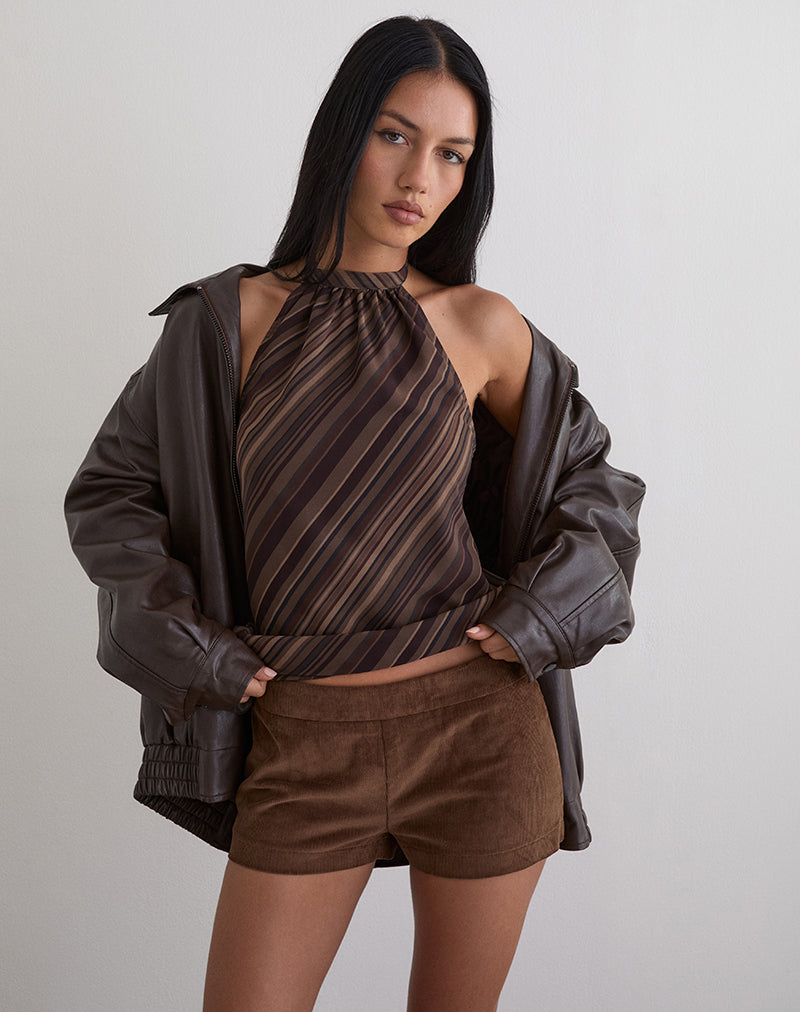 BLAZIRA-SHORT-WHALE-CORD-BROWN-14585