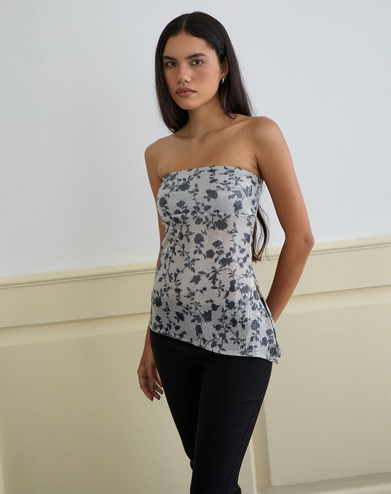 BRILIA-BANDEAU-TOP-SEQUIN-FLOWER-GREY-8909