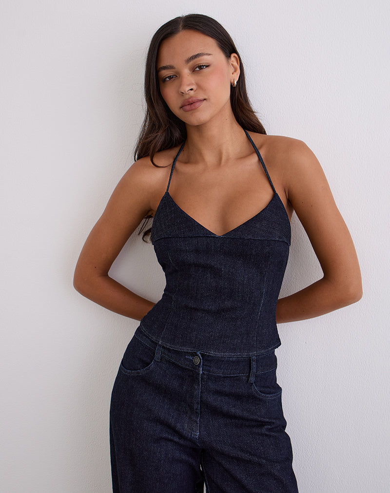 CAIRA-CHAMBRAY-HALTER-TOP-NUVIA-CHAMBRAY-TROUSERS-INDIGO-5337