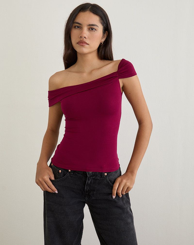 CUTHBE-ONE-SHOULDER-TWIST-TOP-BURGUNDY-52