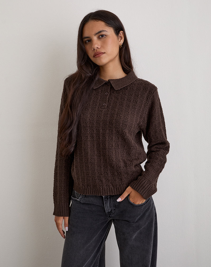 DALINA-KNIT-JUMPER-CHECK-BROWN5-7960