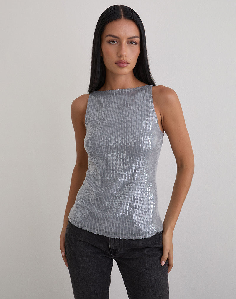 DAMSKE-VEST-TOP-CLEAR-TINTED-SQN-GREY-514149