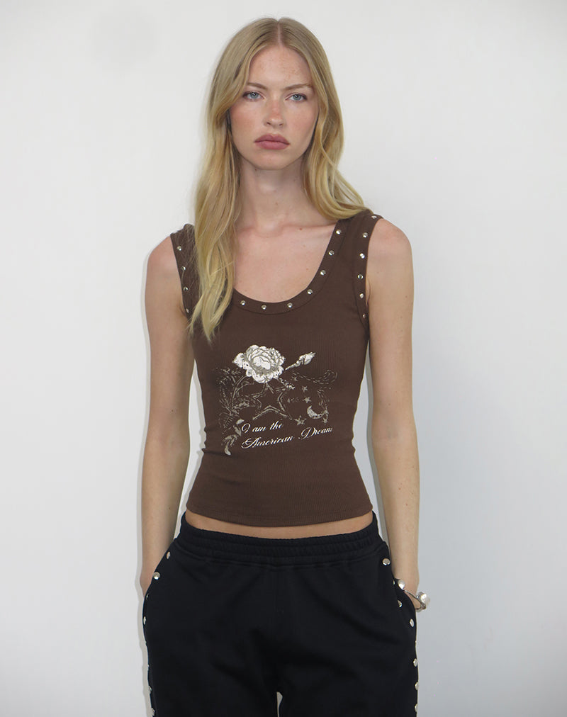 DAXIO-VEST-AMERICAN-DREAM-STUD-COCOA_0600