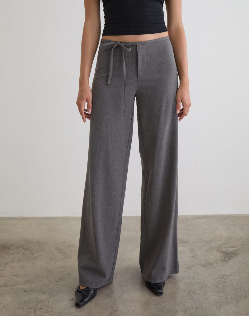 DIOMIRA-TROUSER-W-TIE-TAILORING-GREY-7535