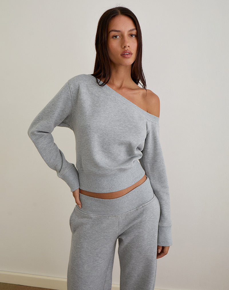 DOXIA-SWEATSHIRT-EPSIE-JOGGER-FLEECE-GREY-MARL-7008