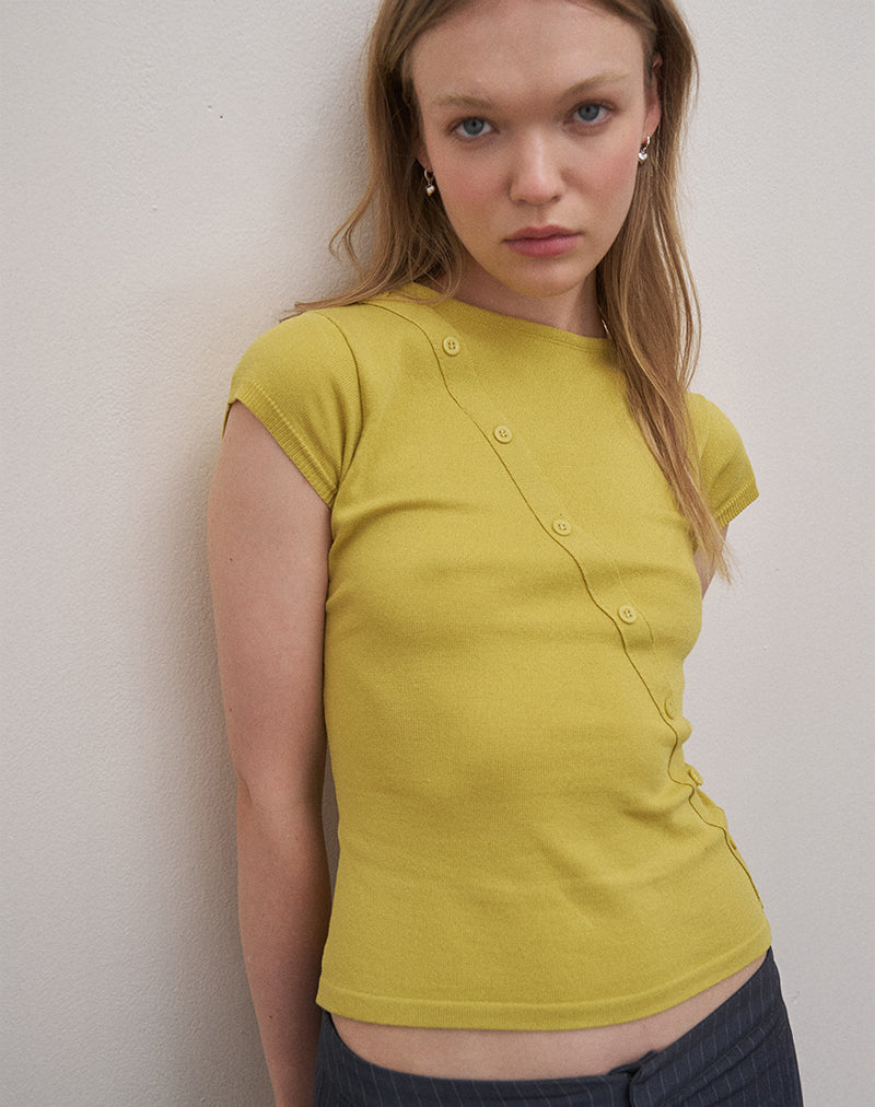 ELYRA-ASYM-TOP-KNIT-GOLDEN-GREEN-MALVINAS-TROUSER-TAILORING-GREY-STRIPE22