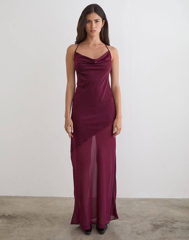 ESHARA-DRESS-CHIFFON-SATIN-BURG-7161