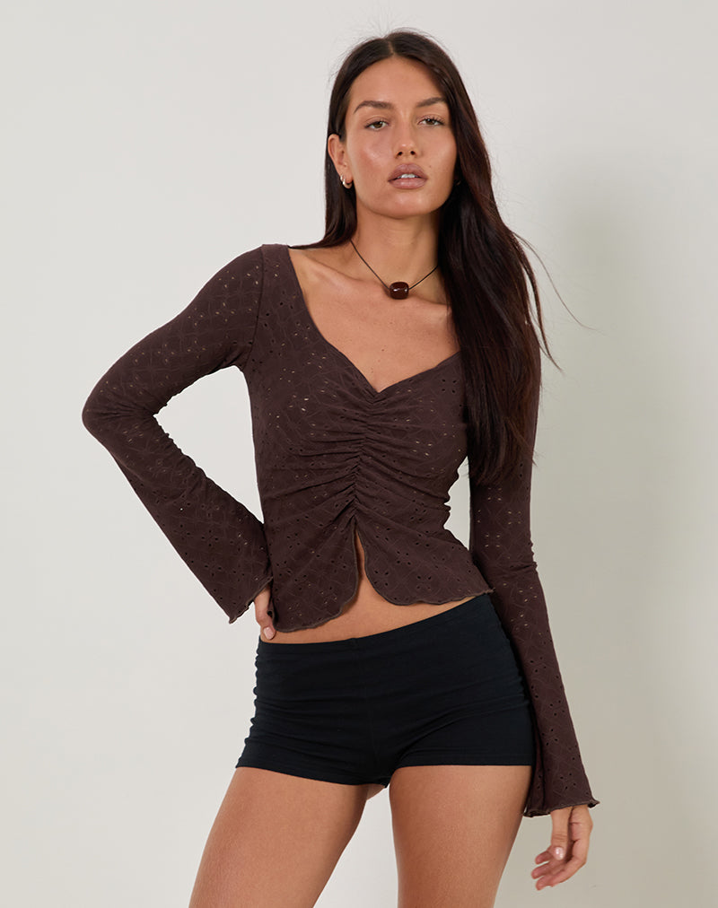 FLONNE-TO-STRETCH-BRODERIE-BROWN0065