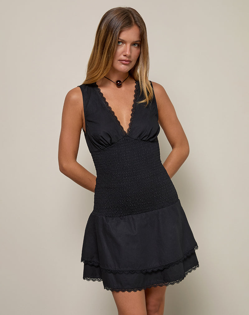 HEVOSIA-MINI-DRESS-BLACK-GAYOUNG-BAG-NATURAL-16121