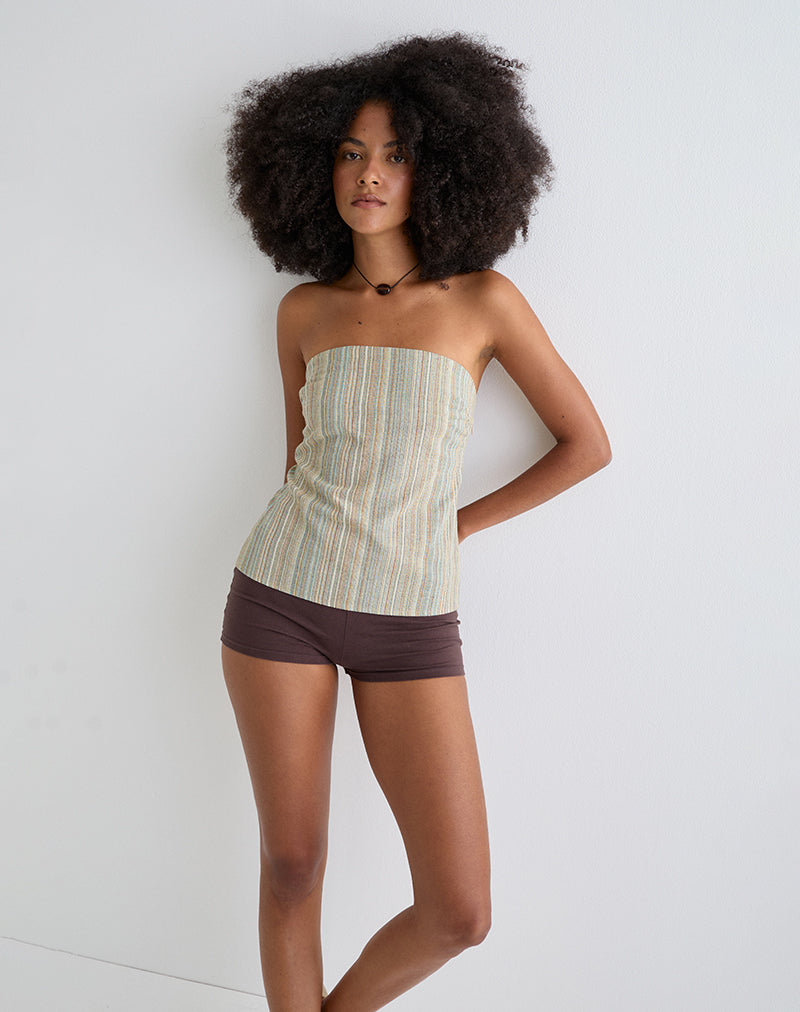 HISANA-BANDEAU-TOP-STRIPE-YELLOW-2995
