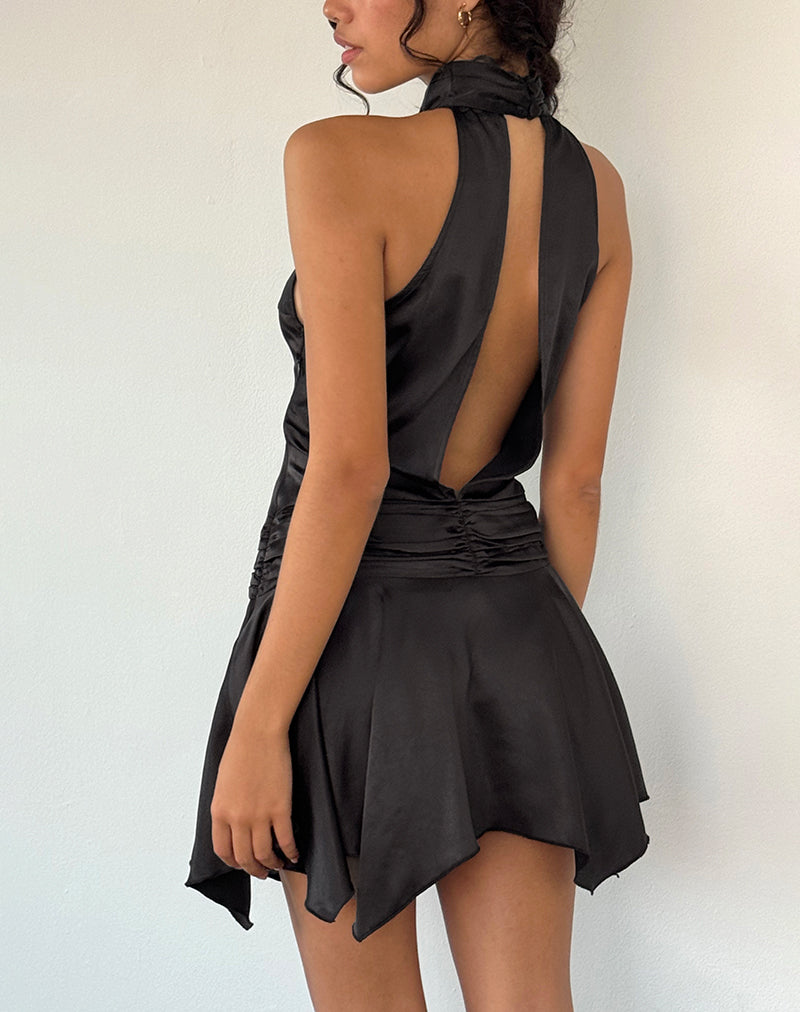 HYDRI-MINI-DRESS-SATIN-BLACK2942