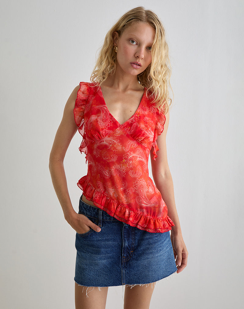 IRAVELA-ASYM-TOP-PAISLEY-CHIFFON-RED-RESHOOT-0630