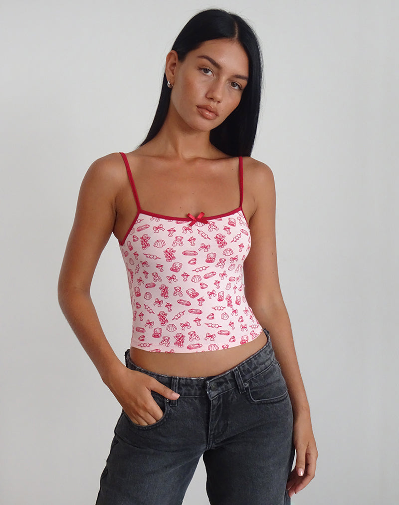 ISNA-TOP-GIRLIE-PRINT-RED-BIND14