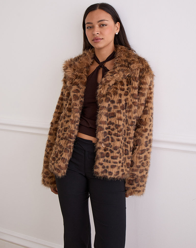 Joji-Crop-Faux-Fur-Jacket-Brown-Leopard-6361