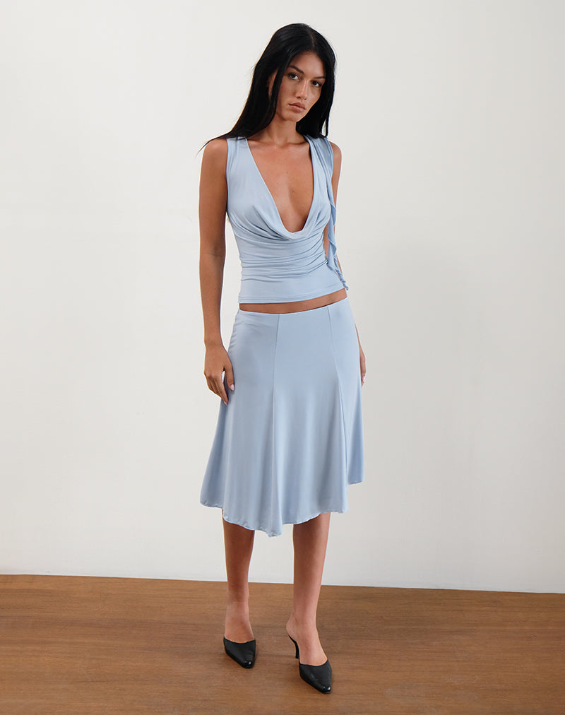 KADENCE-MIDI-SKIRT-SLINKY-SKY-BLUE-SAYLOR-COWL-SLEEVE-TOP-SLINKY-SKY-BLUE-1