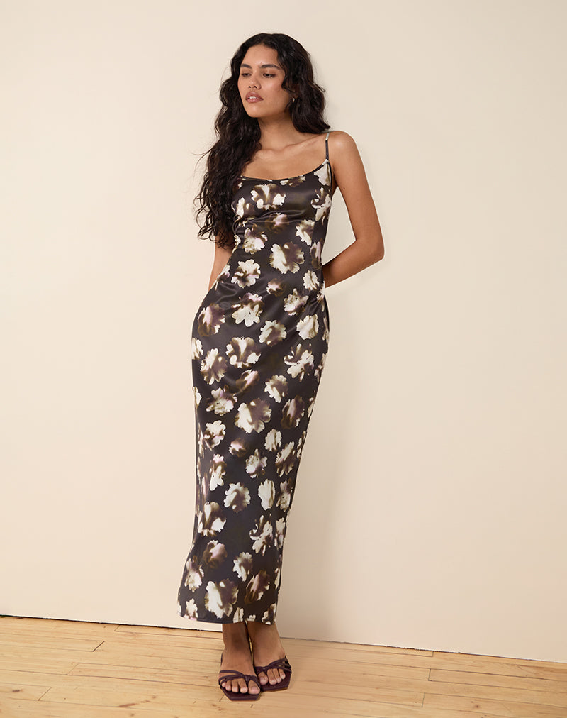 KAFKA-MAXI-DRESS-BROWN-FLORAL-PRINT-33284