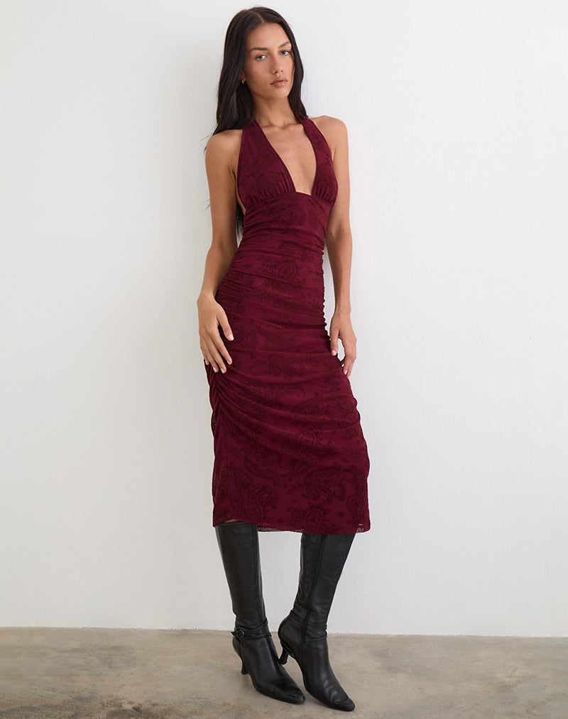 KAMAU-DRESS-FLK-COMPACT-PAISLY-WINE-9407