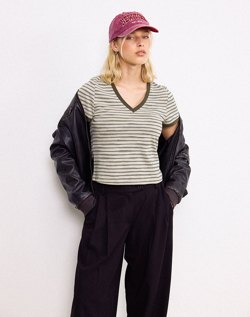 KEIKO-TOP-STRIPE-JERSEY-TONAL-BROWN-SAKIRA-OVERSIZED-TROUSER-BLACK-4