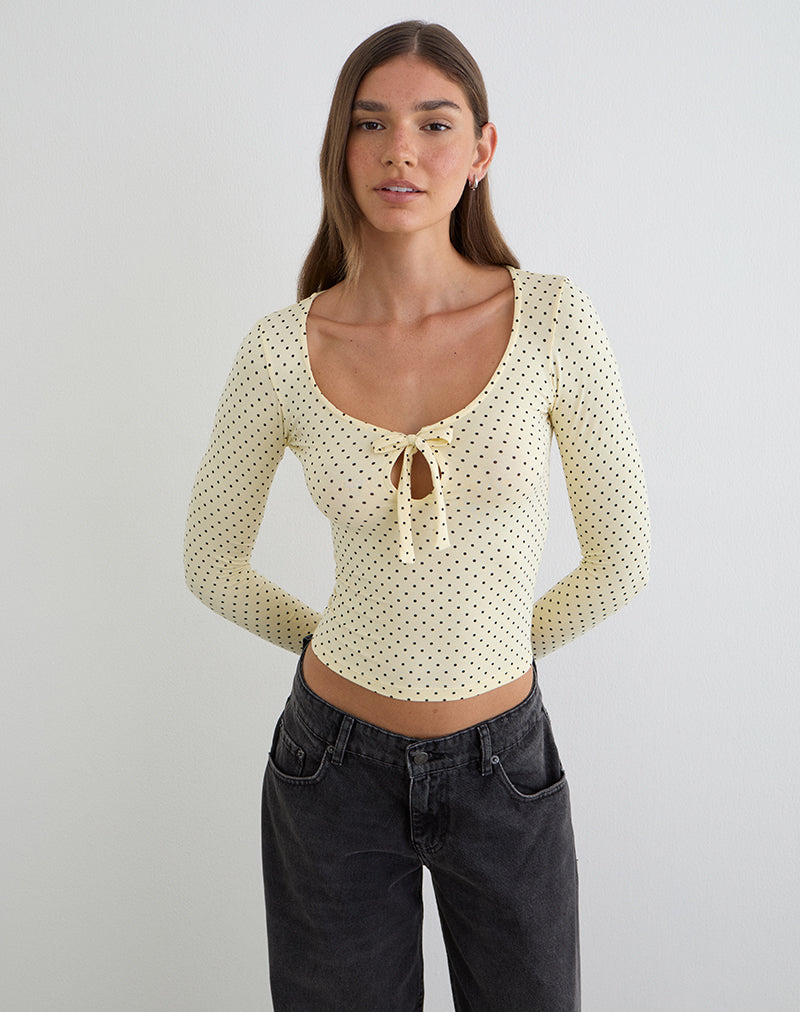 KLINE-LS-TF-TOP-R-JRY-MICRO-POLKA-CRM-1233