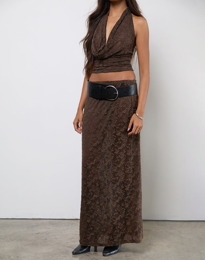 KYLO-TOP-TULUS-SKIRT-DARK-BROWN1454