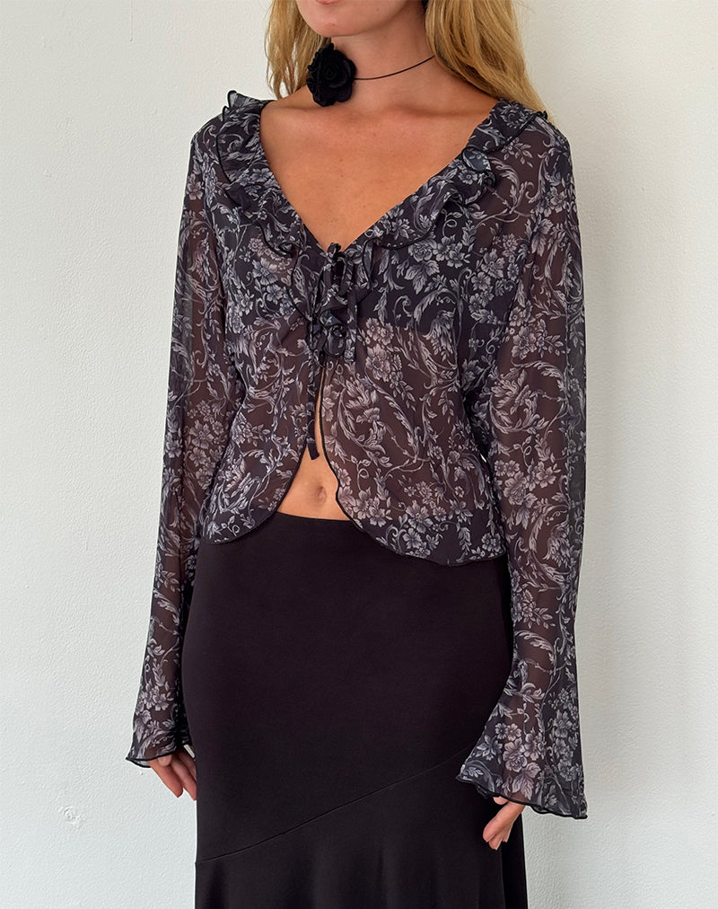LAKOTA-CARDIGAN-BAROQUE-PRINT-BLACK-_-CINTA-MIDI-SKIRT-SLINKY-BLACK-_12