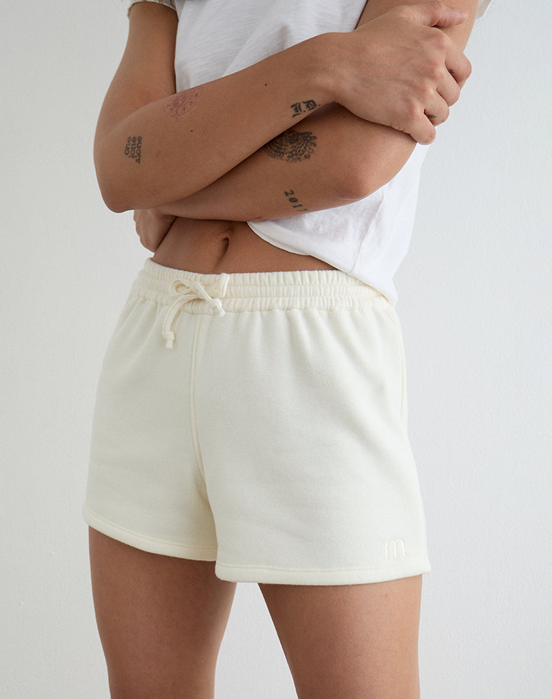 LECENT-SHORT-WINTER-WHITE-TONAL-M-EMB-13136