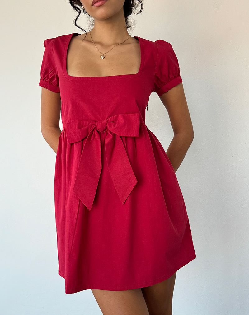 LESHIANA-DRESS-POPLIN-ADRENALINE-RED_2886