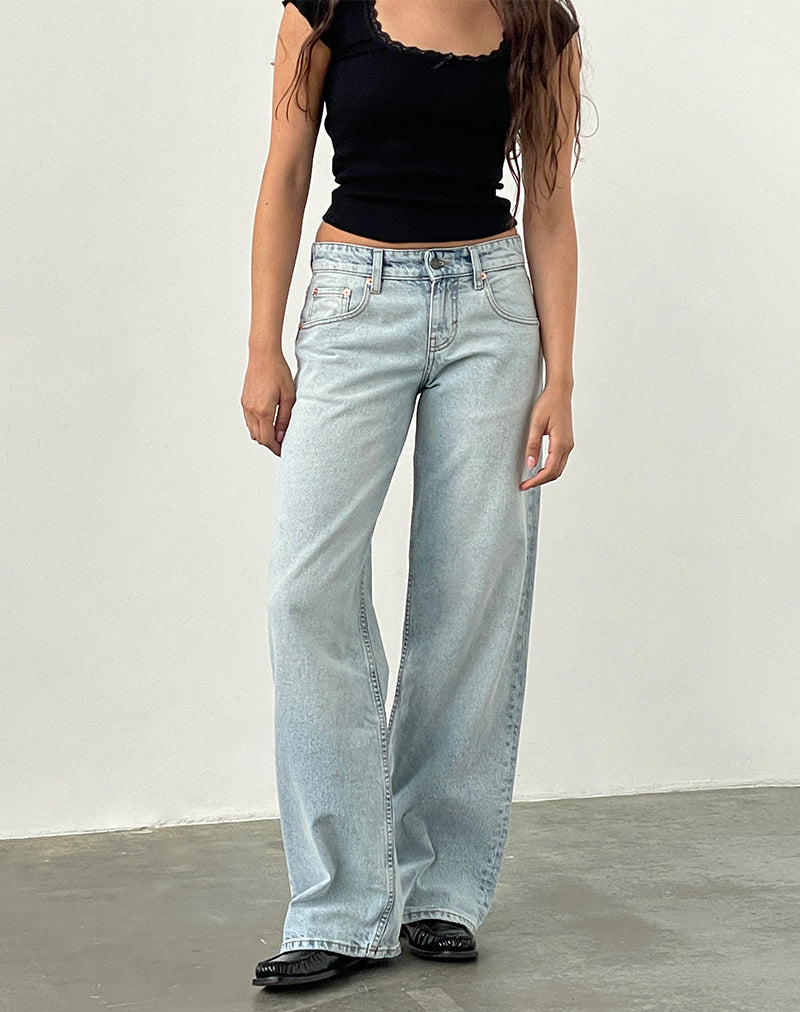 LOW-RISE-PARALLEL-EXTREME-LIGHT-WASH-BLUE-BOVILLO-CAP-SLEEVE-TOP-BLACK2