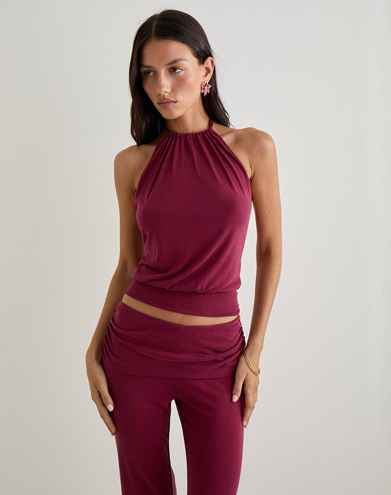 MIASA-BACKLESS-HALTR-TOP-JACITA-TROUSER-CUPRO-BURG-21448