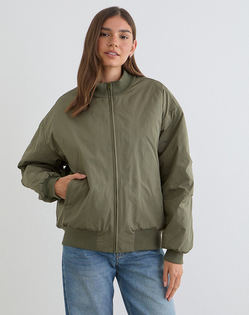 NAJORA-PUFFY-BOMBER-JACKET-DARK-SAGE-AGNETA-TEE-GREY-MARL-NAVY-COM-1306