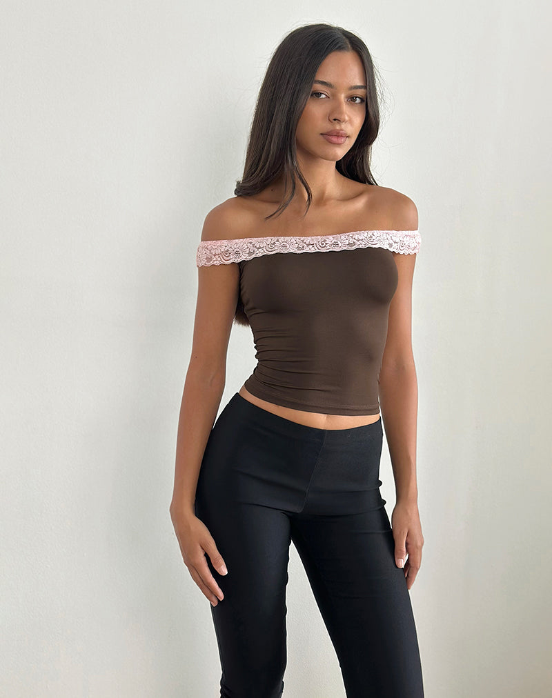 NESEL-TOP-BROWN-SLINKY-LACE-PINK-_6644-copy