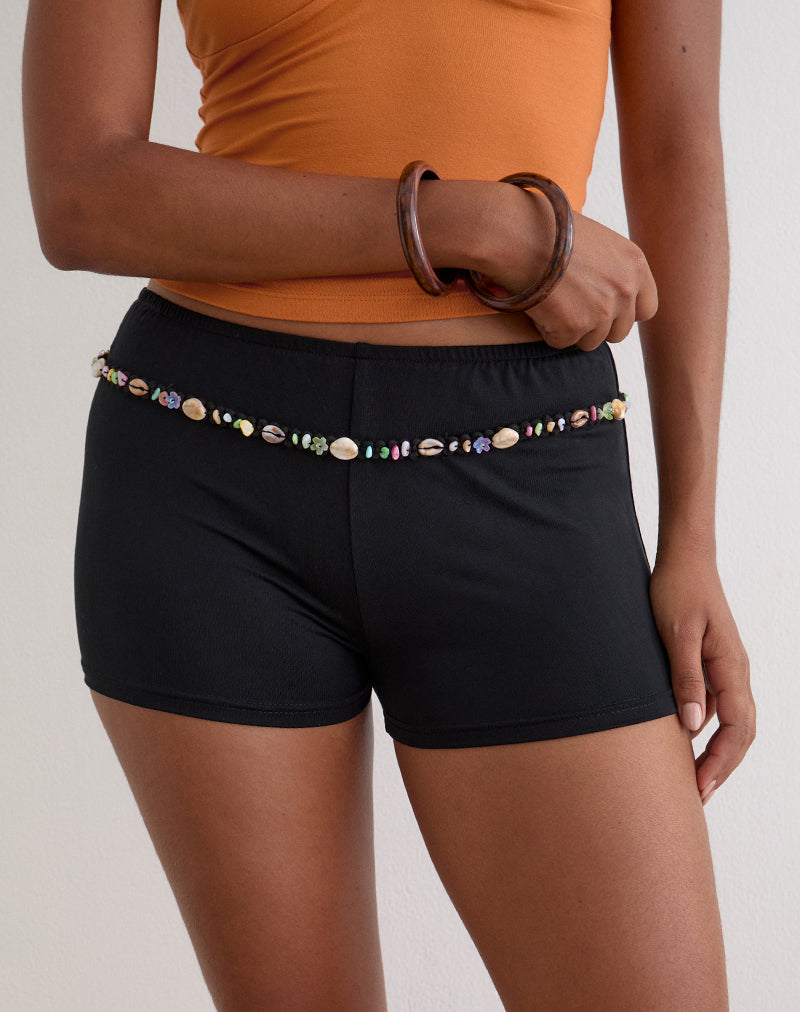 NILO-SHORT-W-BEAD-TRIM-CUPRO-BLACK-3401