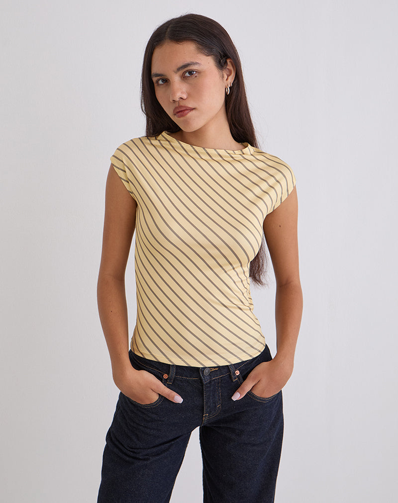 Nova-Slinky-Top-in-Yellow-Diagonal-Stripe-3547