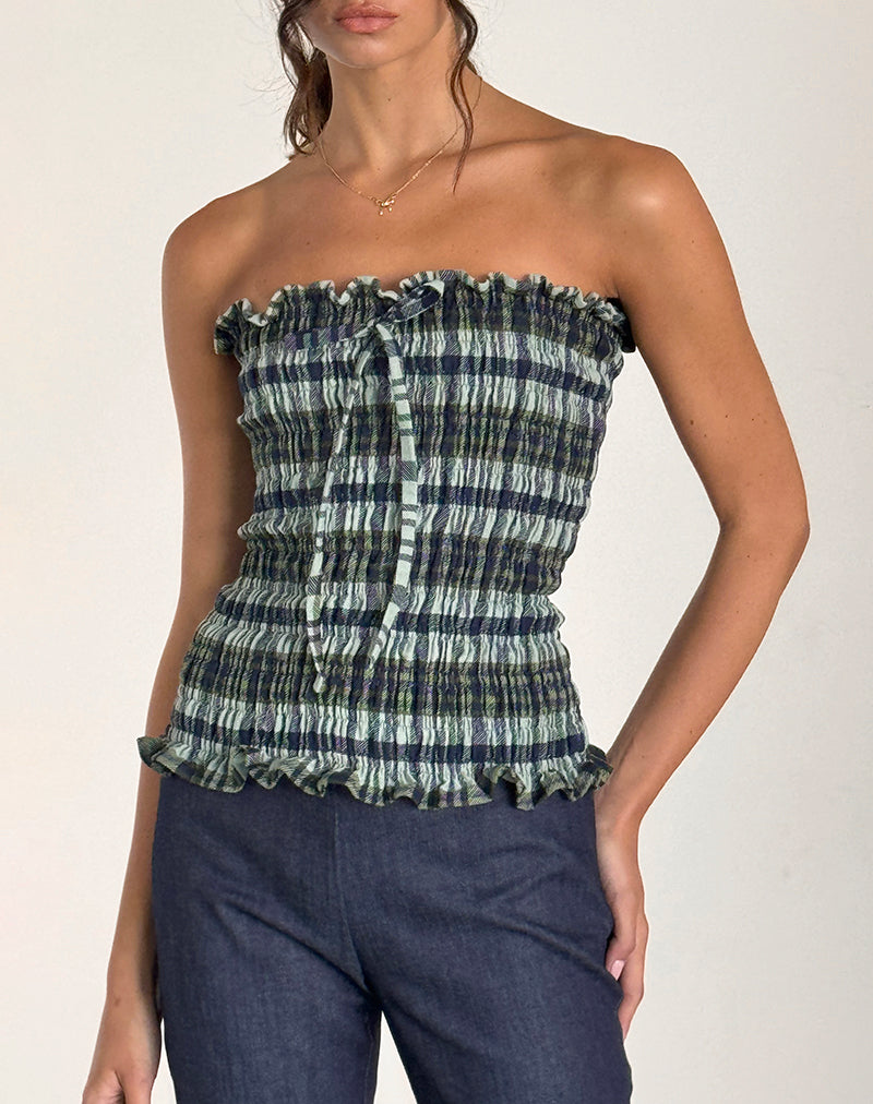 RIGIA-TOP-GREEN-MONO-CHECK_3336
