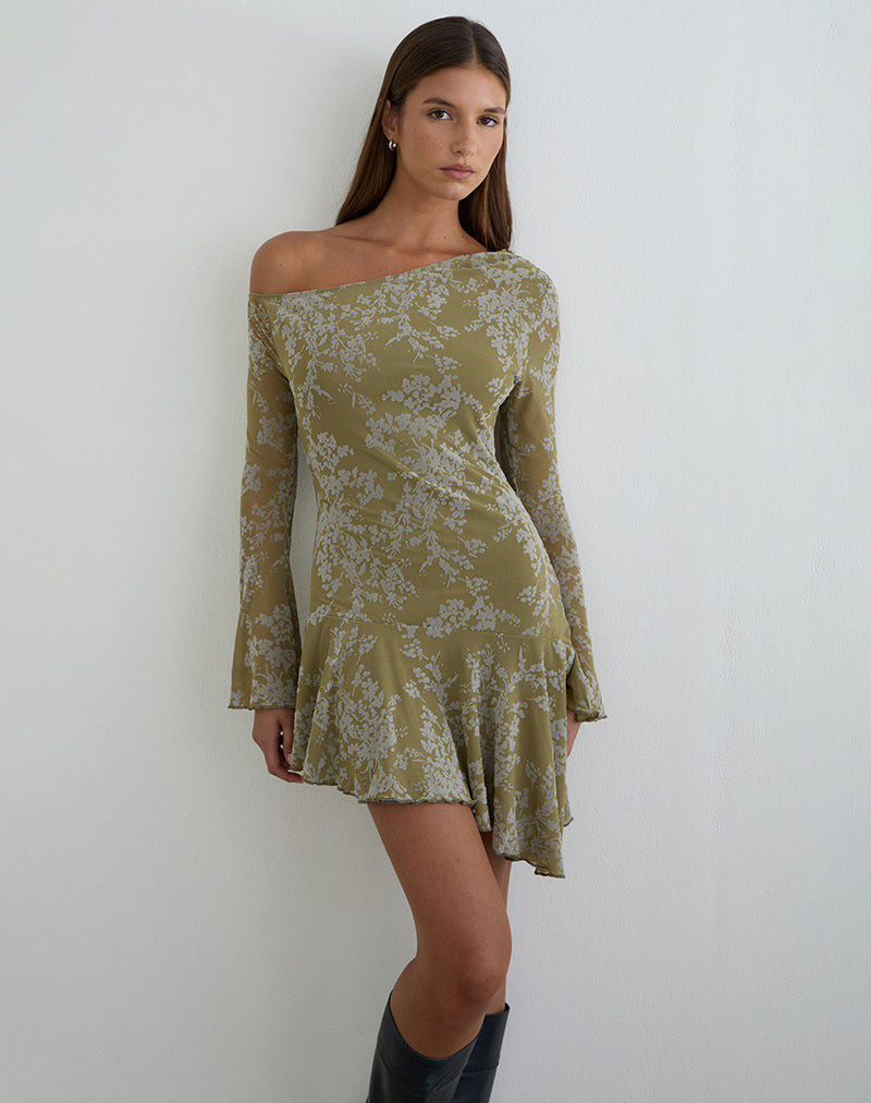 RUHATO-DRESS-DUSKY-GREEN-MOSS-PETAL-20080