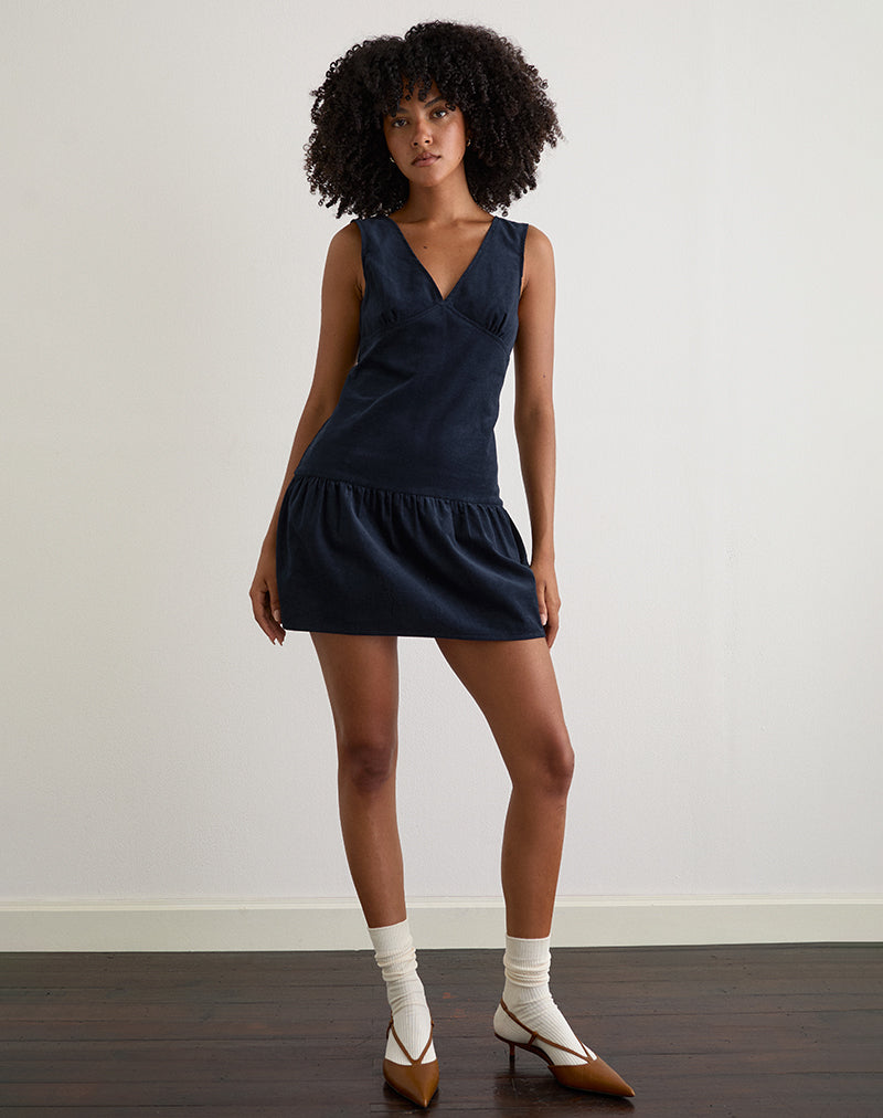 SARABI-DRESS-CORD-NAVY-4079