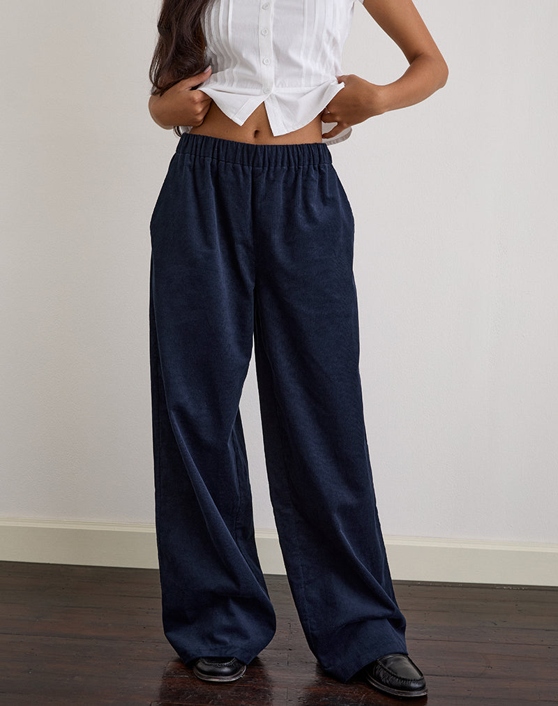 SASIYA-WAIST-BAND-TROUSER-CORD-NAVY-7866
