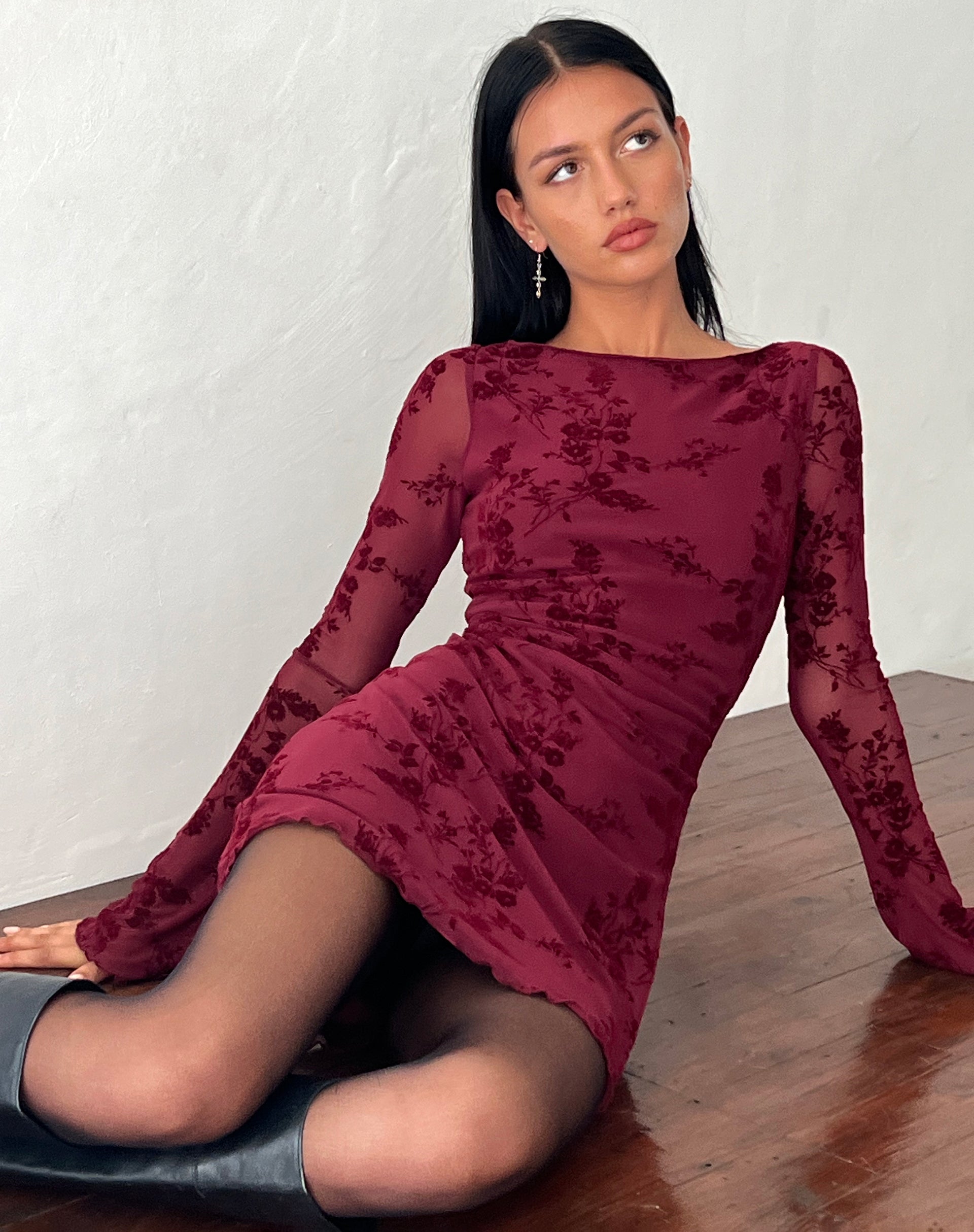 SEVILA-DRESS-BOTANICAL-FLOWER-MAROON-_6