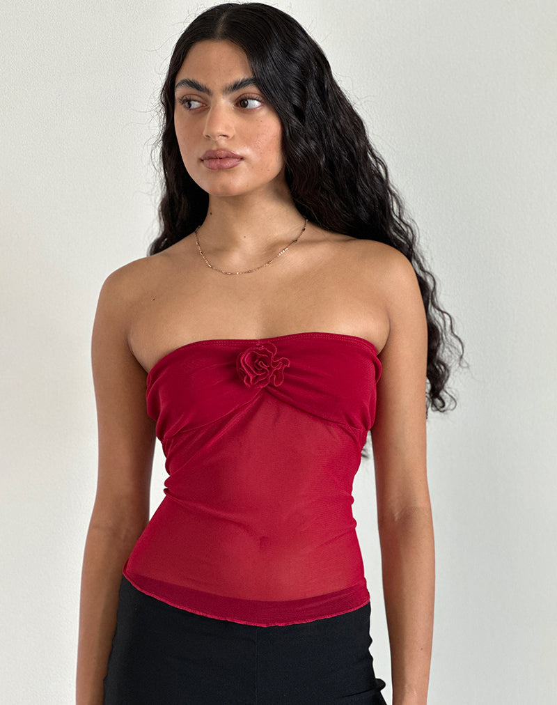 SUNNIVA-TOP-MESH-CHERRY-_-ASLA-CAPRI-TROUSER-STRETCH-TAILORING-BLACK-2