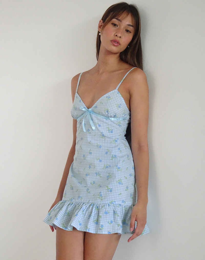 TIVATA-MINI-DRESS-BLUE-FLOWER-GINGHAM10