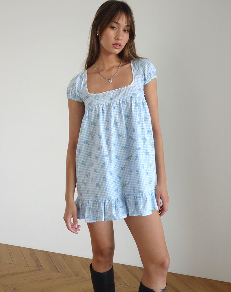 TRIM-MINI-DRESS-BLUE-FLOWER-GINGHAM14