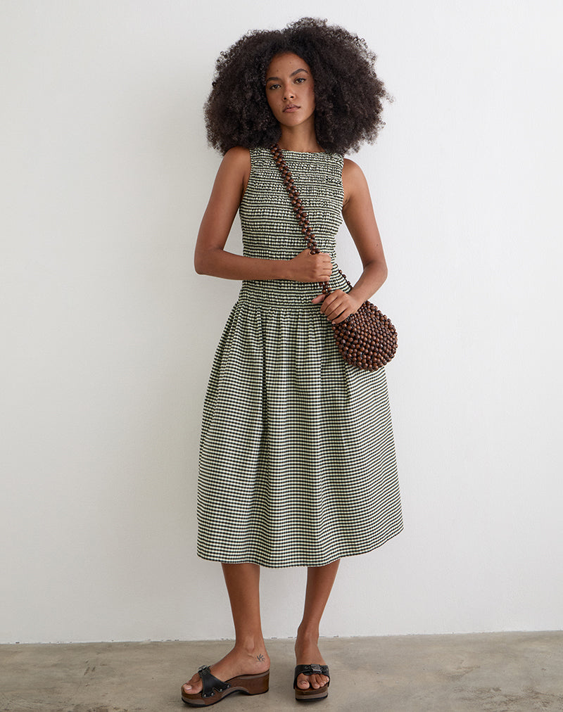 UNDINE-MIDI-DRESS-MINI-GHM-DRK-GRN-33168