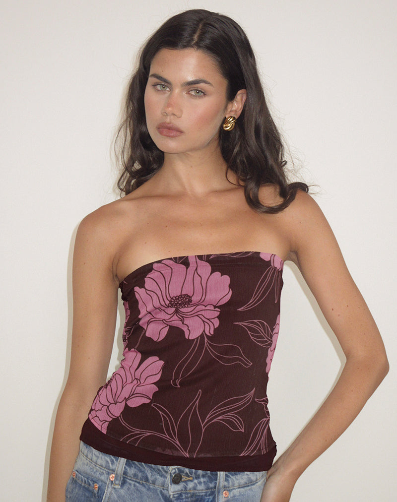 VARSHA-TOP-FLARE-FLORAL-PINK-BROWN0766-2