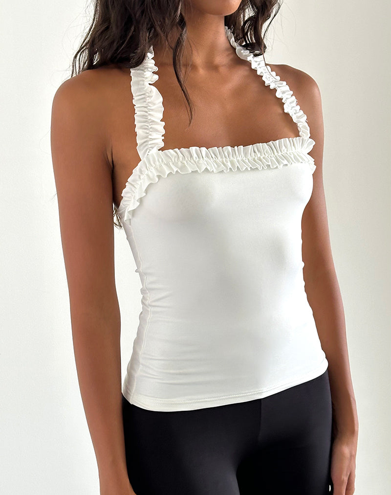 VEDA-RUCHED-HALTER-TOP-SLINKY-WHITE22