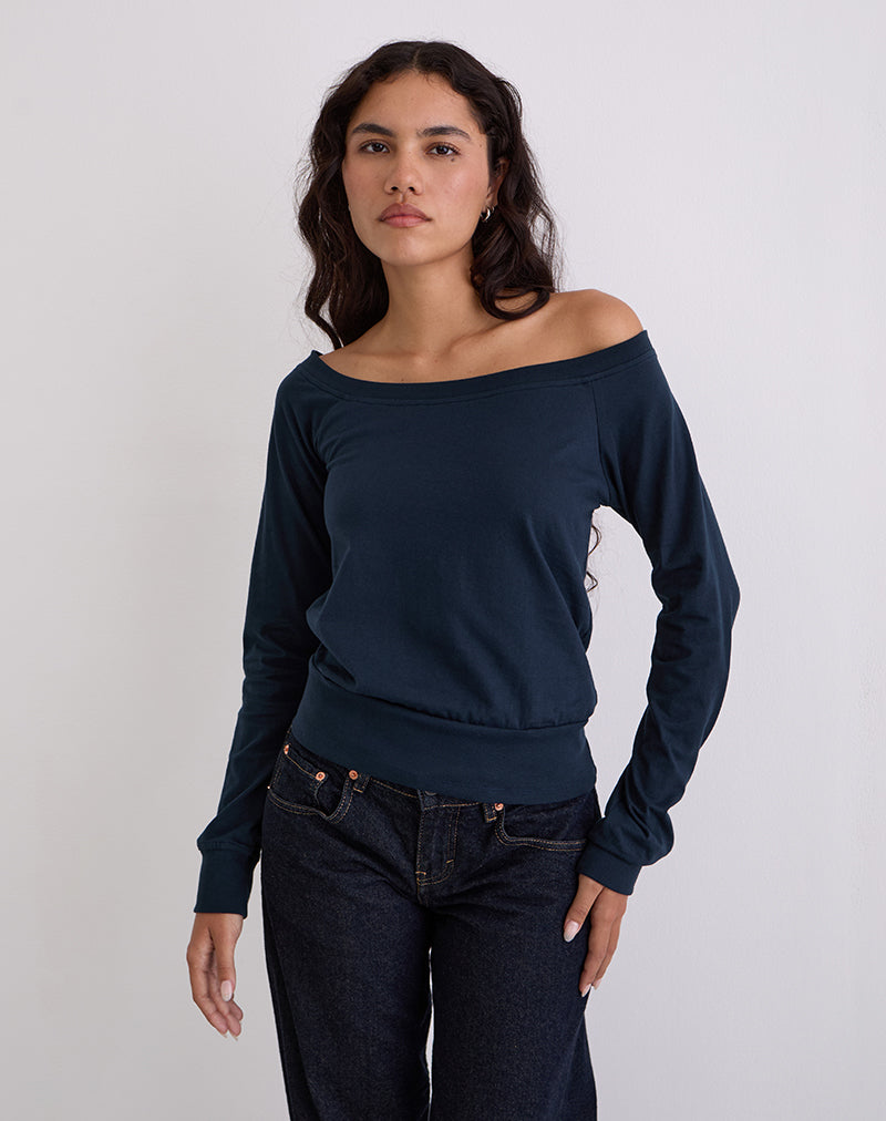 YACIN-SLOUCHY-TOP-NAVY-15739