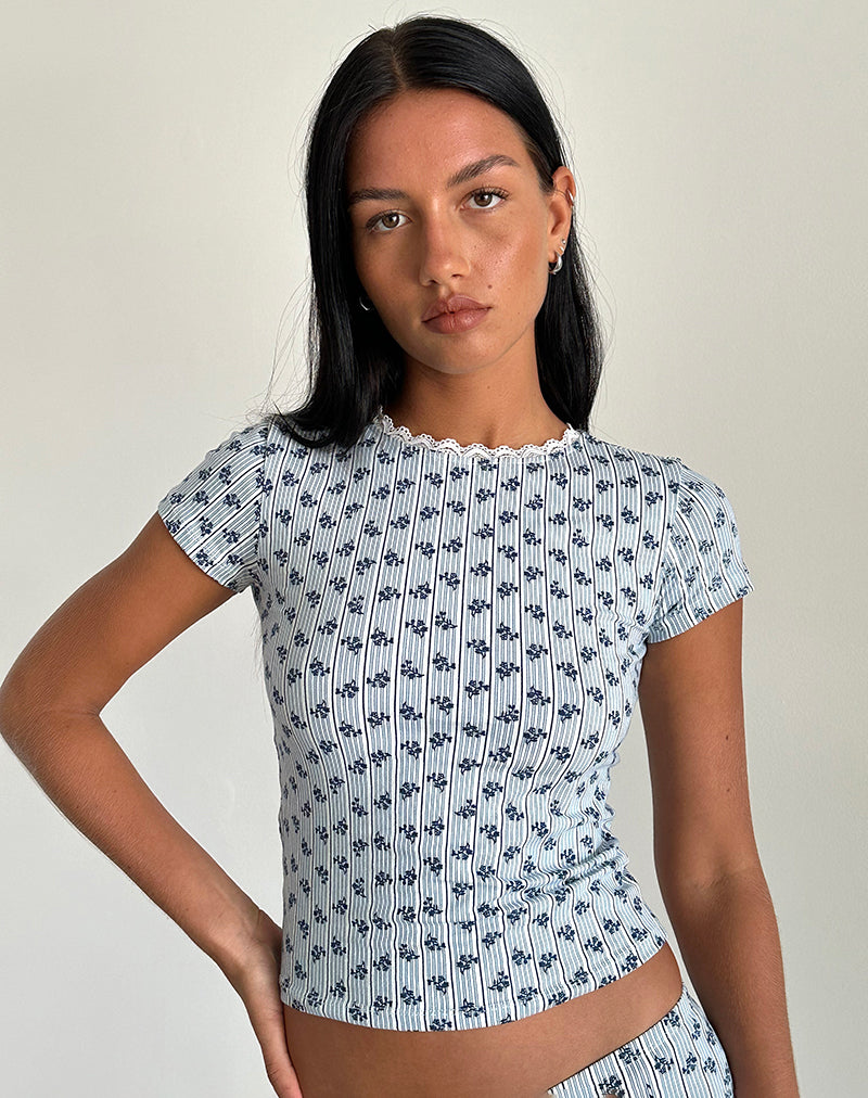 ZAGY-TEE-RITULIA-SHORT-FLORAL-STRIPE_0982